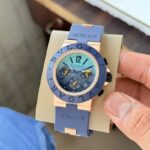 Bvlgari Aluminium 43MM Blue Chronograph Quartz