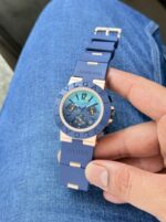 Bvlgari Aluminium 43MM Blue Chronograph Quartz - Image 2