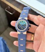 Bvlgari Aluminium 43MM Blue Chronograph Quartz - Image 4