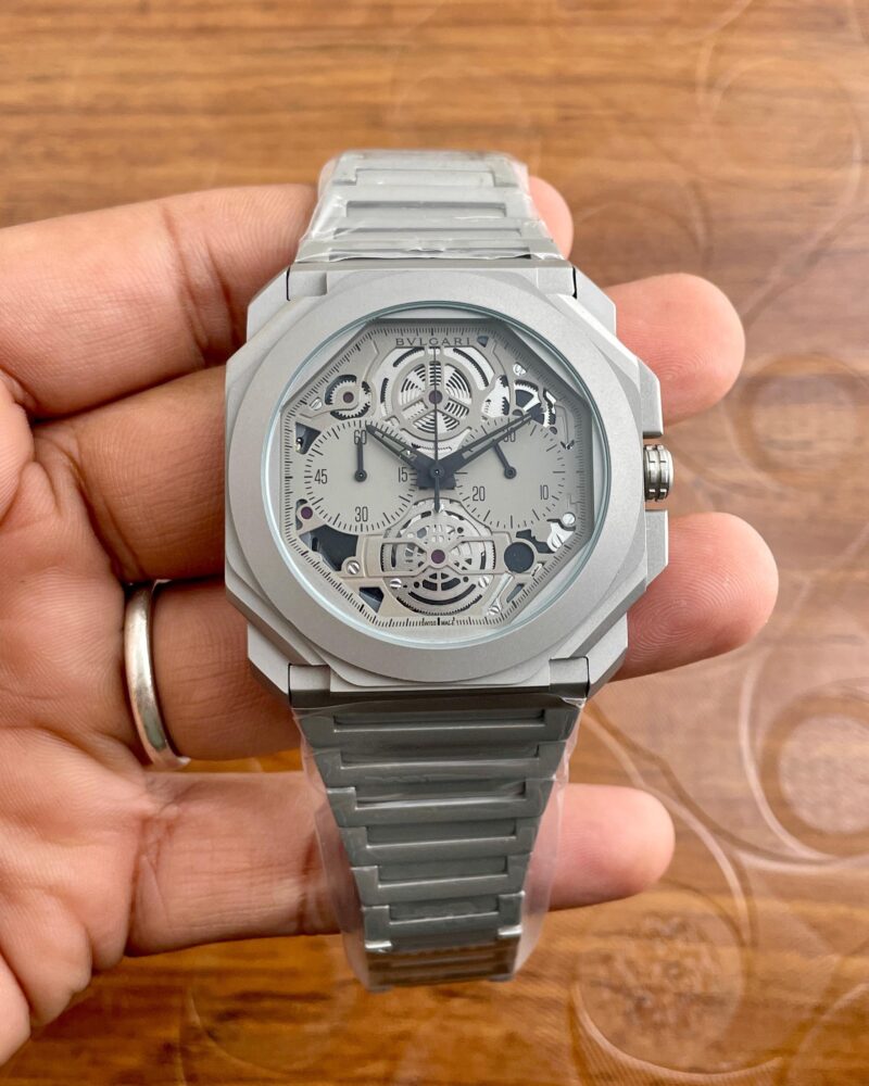Bvlgari-Chronograph-Grey-40mm-Quartz-1 Bvlgari Chronograph Grey 40mm Quartz - Image 1