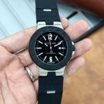 Bvlgari Diagono Titanium Black Dial Quartz 40mm