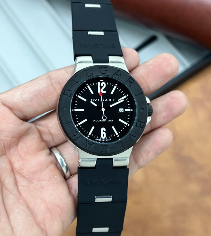 Bvlgari-Diagono-Titanium-Black-Dial-Quartz-40mm-1 Bvlgari Diagono Titanium Black Dial Quartz 40mm - Image 1