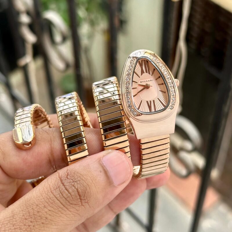 Bvlgari-Serpenti-Spiga-35MM-Rosegold-Dial-Quartz-1 Bvlgari Serpenti Spiga 35MM Rosegold Dial Quartz - Image 1