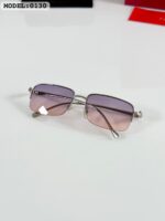 Cartier 0130 Metallic Silver-Pink Gradient Sunglasses - Image 2