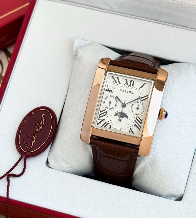 Cartier-Chronograph-White-Dial-42mm-Quartz-1 Cartier Chronograph White Dial 42mm Quartz - Image 1