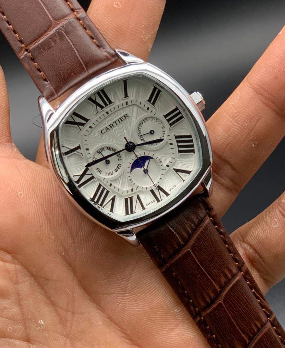 Cartier-Diastar-Square-Brown-Dial-42mm-Quartz-1 Cartier Diastar Square Brown Dial 42mm Quartz - Image 1