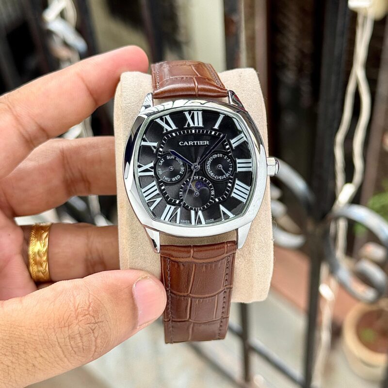 Cartier-Drive-Moon-Black-Dial-44mm-Quartz-1 Cartier Drive Moon Black Dial 44mm Quartz - Image 1