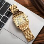 Cartier Panthere De 43Mm Gold Dial Quartz Watch