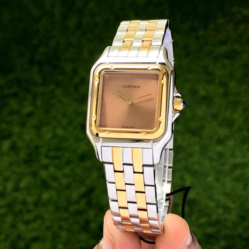 Cartier-Panthere-De-Santos-Brown-Dial-22mm-Quartz-1 Cartier Panthere De Santos Brown Dial 22mm Quartz - Image 1