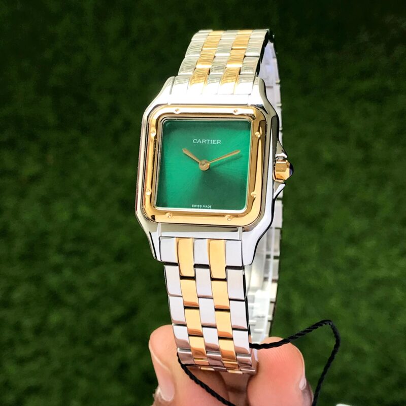 Cartier-Panthere-De-Santos-Green-Dial-22mm-Quartz-1 Cartier Panthere De Santos Green Dial 22mm Quartz - Image 1