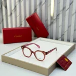 Cartier Round Unisex Optical Frame - Black - One Size