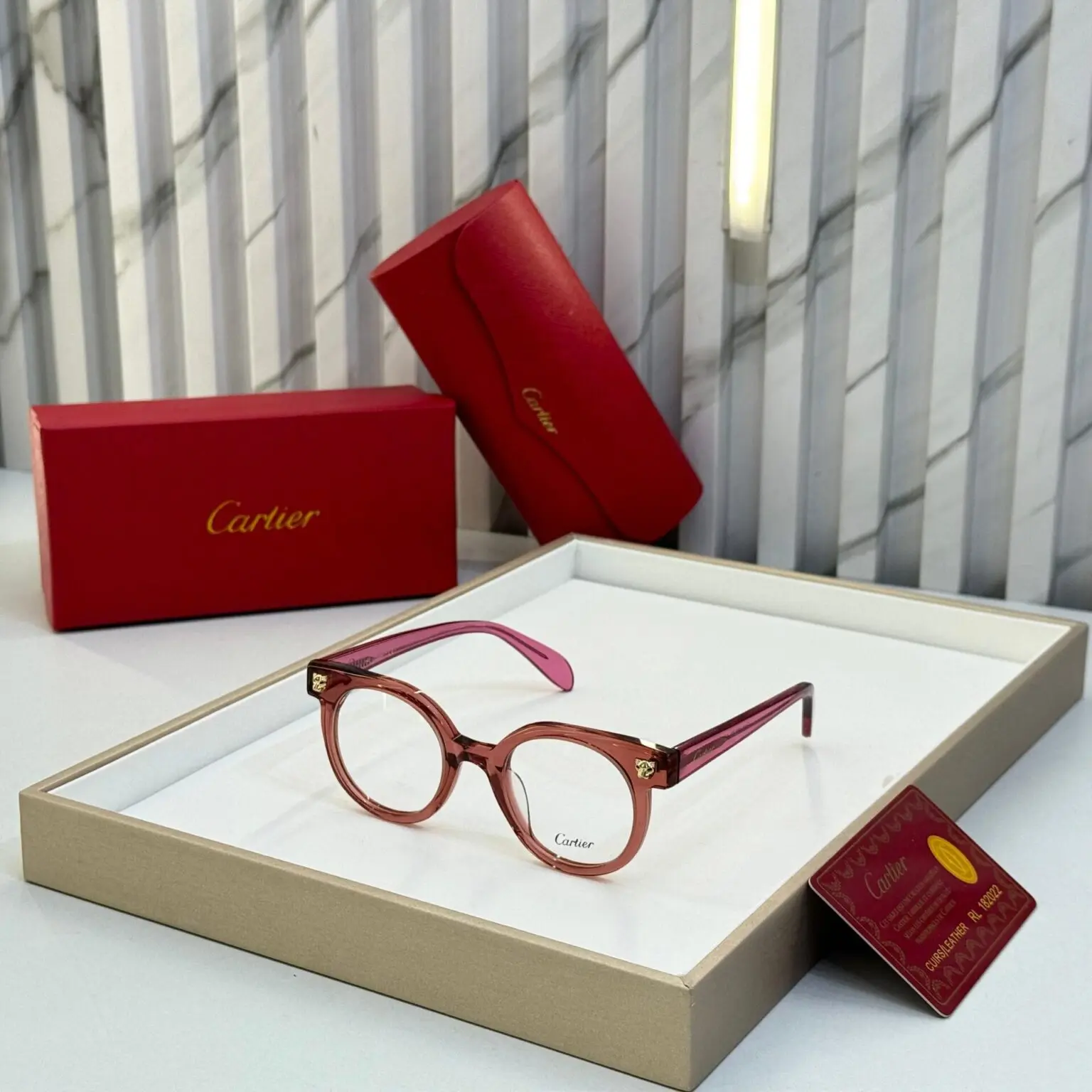 Cartier-Round-Unisex-Optical-Frame-Black-One-Size-1 Cartier Round Unisex Optical Frame - Black - One Size - Image 1