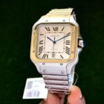 Cartier Santos 43MM Silver Dial Automatic