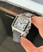 Cartier Santos 43mm Geometric Black Dial Automatic - Image 2