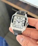 Cartier Santos 43mm Geometric Black Dial Automatic - Image 3