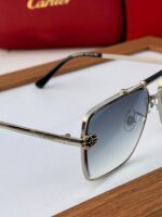Cartier Santos Blue Gradient Metal Frame Sunglasses - Image 3