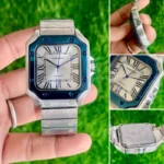 Cartier Santos De Cartier WSSA0047 Blue Dial Quartz 40mm - Image 2