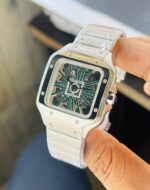 Cartier Santos Skeleton 43MM Silver Dial Quartz