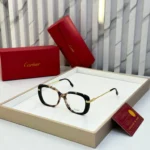 Cartier Square Printed Optical Frame - Black - One Size