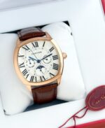 Cartier Super Slim 42MM White Dial Chronograph Quartz