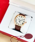 Cartier Super Slim 42MM White Dial Chronograph Quartz - Image 4