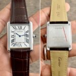 Cartier Tank Louis Quartz 24x31mm Leather Strap