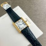 Cartier Tank Louis Quartz Gold 24x31mm Crocodile Skin - Image 2