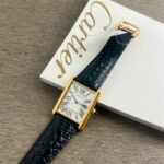 Cartier Tank Louis Quartz Gold 24x31mm Crocodile Skin - Image 3