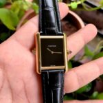 Cartier Tank Must Large Black Dial Quartz 28MM