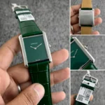 Cartier Tank Must Silver Green WSTA0056 Quartz 40mm