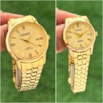 Casio 7AAA Couple Watch Gold Stainless Steel Quartz - Image 2