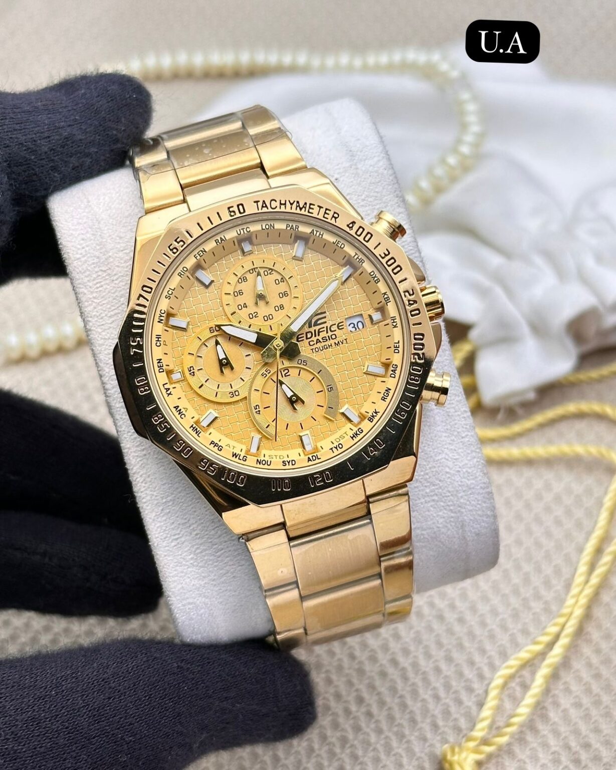 Casio-Edifice-4401-Gold-45mm-Quartz-1 Casio Edifice 4401 Gold 45mm Quartz - Image 1