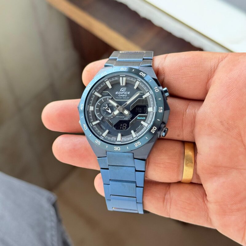 Casio-Edifice-ECB-2200CB-2A-Blue-Dial-Quartz-12H-1 Casio Edifice ECB-2200CB-2A Blue Dial Quartz 12H - Image 1
