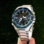 Casio Edifice ED524 Silver & Blue 42mm Quartz - Image 2