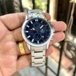 Casio Edifice EFR 303 World Map Blue Dial Chronograph - Image 2