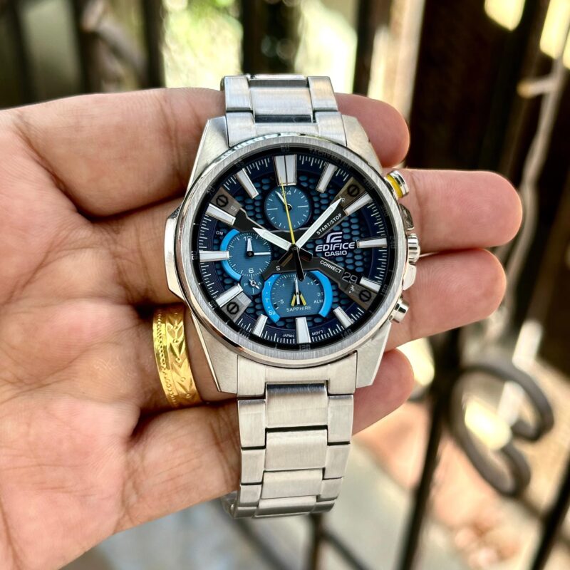 Casio-Edifice-EQB-1200D-2A-Blue-Chronograph-45mm-Quartz-1 Casio Edifice EQB-1200D-2A Blue Chronograph 45mm Quartz - Image 1