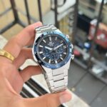 Casio Edifice EQS-800 50mm Chronograph Silver Blue - Image 3