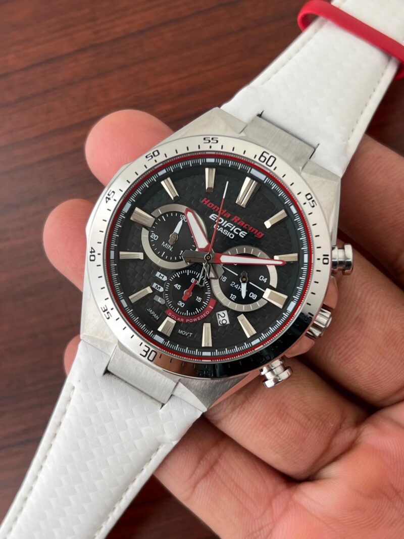 Casio-Edifice-EQS-800-Honda-Type-R-White-Chronograph-40mm-1 Casio Edifice EQS 800 Honda Type R White Chronograph 40mm - Image 1