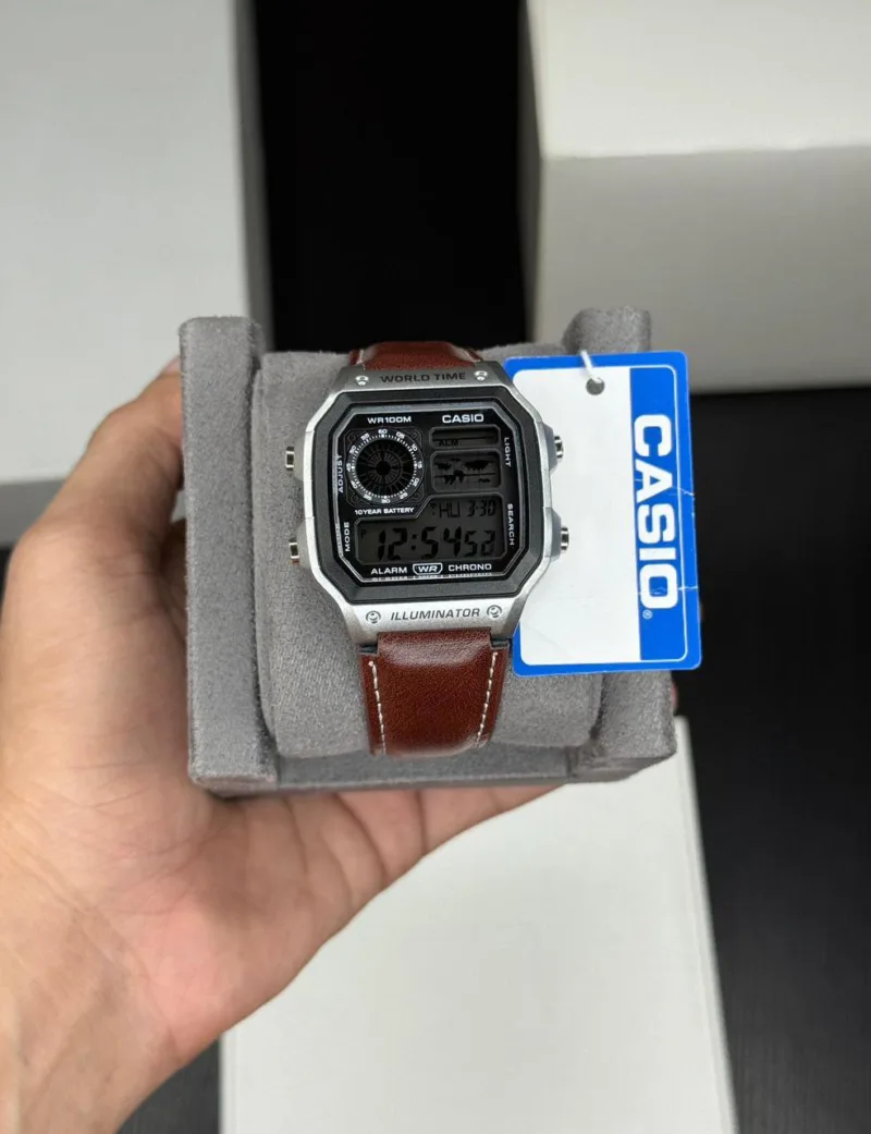 Casio-Standard-Multifunctional-Square-Dial-Grey-Body-Quartz-40mm-1 Casio Standard Multifunctional Square Dial Grey Body Quartz 40mm - Image 1