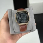 Casio Standard Unisex Square Dial Brown Strap (7A) Quartz 33mm