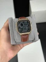 Casio Standard Unisex Square Dial Brown Strap (7A) Quartz 33mm