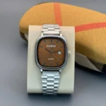 Casio Vintage Brown Dial 7A Quartz Watch