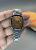 Casio Vintage Brown Dial 7A Quartz Watch - Image 2