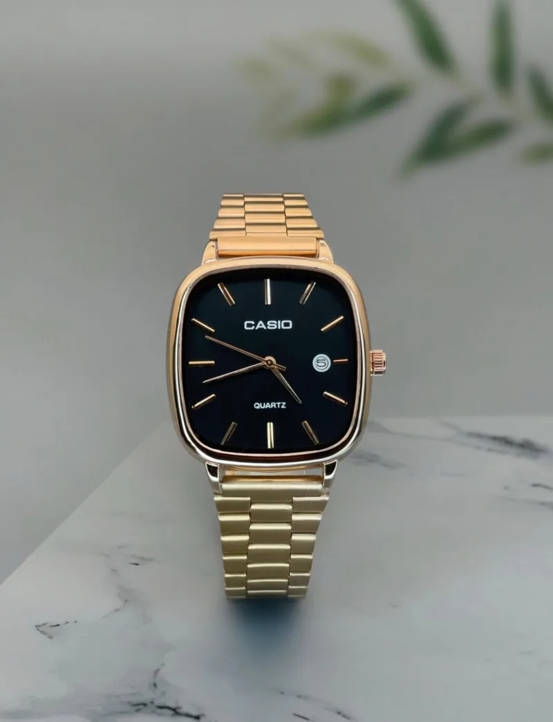 Casio-Vintage-Rose-Gold-Round-Dial-Quartz-40mm-1 Casio Vintage Rose Gold Round Dial Quartz 40mm - Image 1