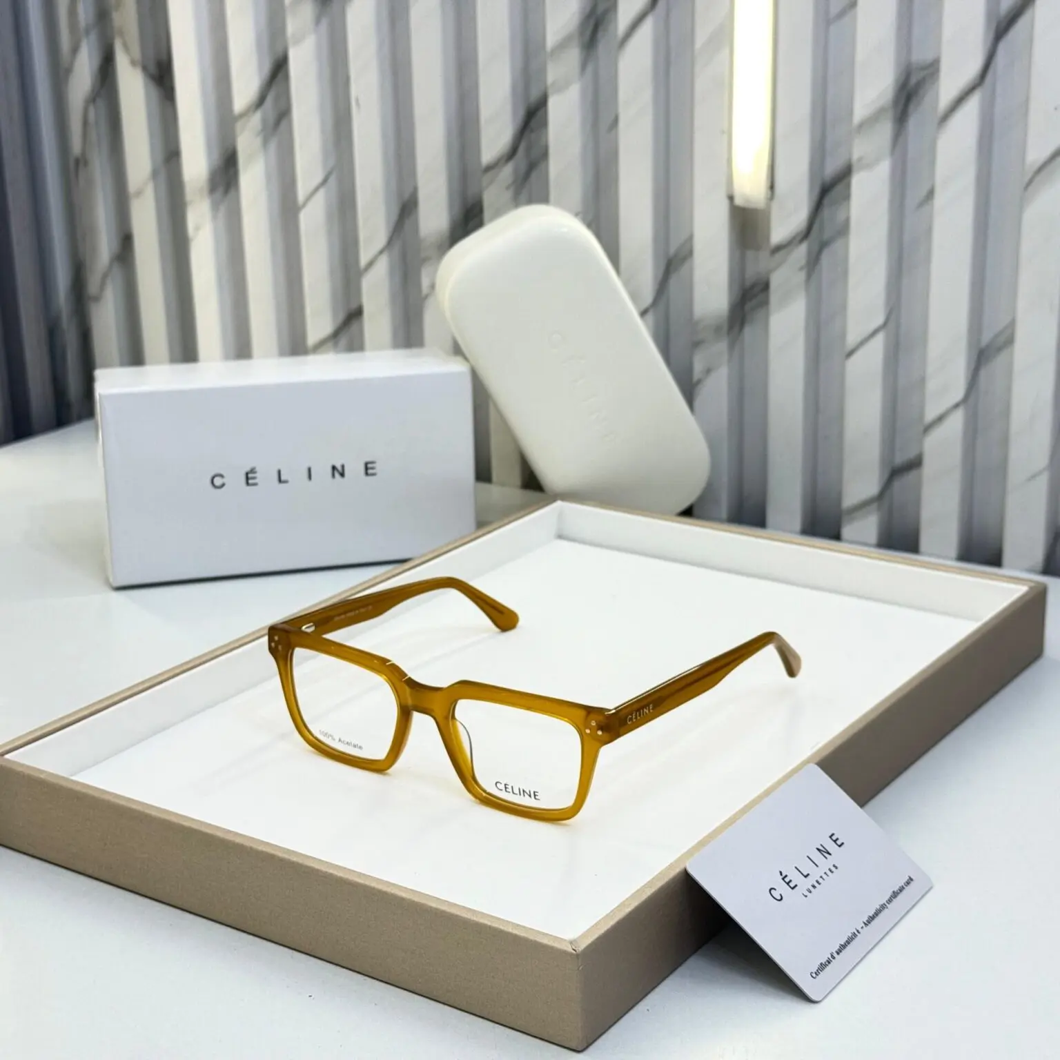Celine-Unisex-Eyeglasses-C09E25-3-Black-UV-Protection-1 Celine Unisex Eyeglasses C09E25-3 Black UV Protection - Image 1