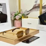 Celine Unisex Sunglass - Black Frame with UV Protection - Image 2