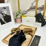 Celine Unisex Sunglass - Black Frame with UV Protection - Image 3