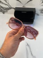 Chanel Cat-Eye Pink Sunglasses Plastic Frame - Image 2