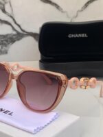 Chanel Cat-Eye Pink Sunglasses Plastic Frame - Image 3