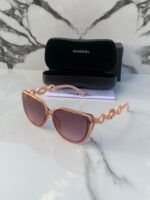 Chanel Cat-Eye Pink Sunglasses Plastic Frame - Image 6
